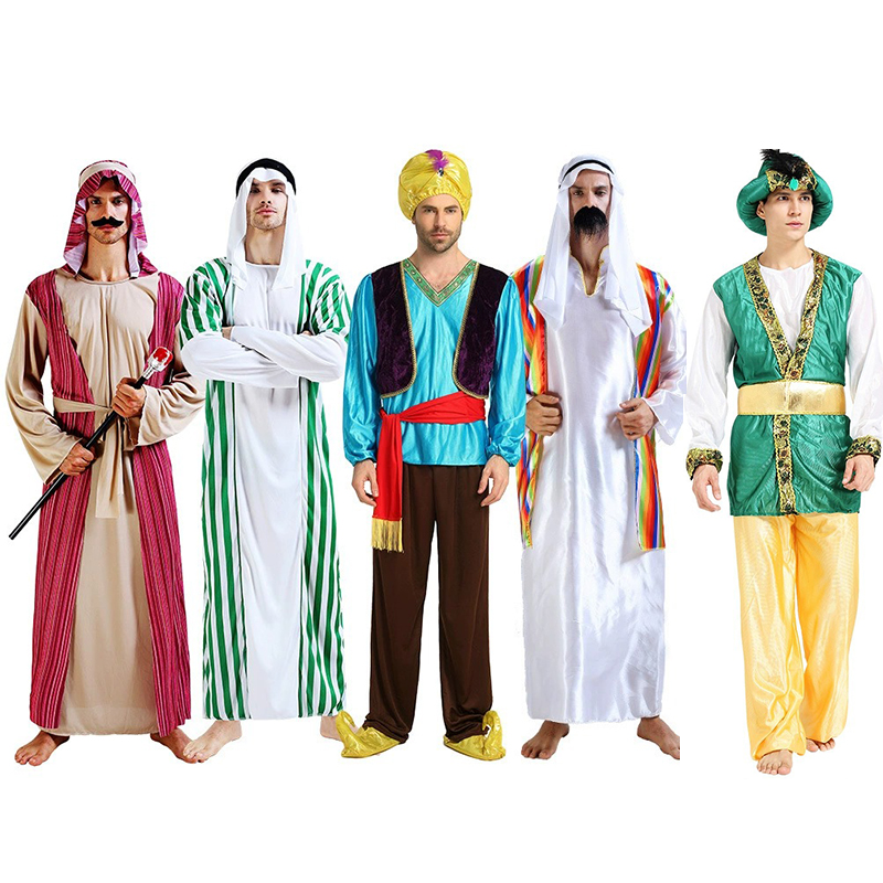 Anime Cosplay India - 남성 코스프레 알라딘 램프 지니 중동