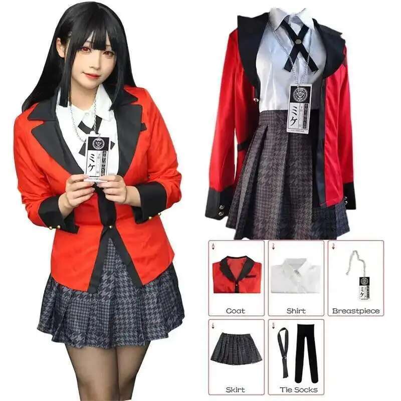 Anime Cosplay Kakegurui - Anime Kakegurui Jabami Yumeko 코스프레 의상