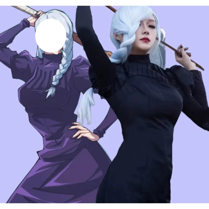 Anime Cosplay Black Girl - Anime Meimei Jujutsu 코스프레 의상 메이