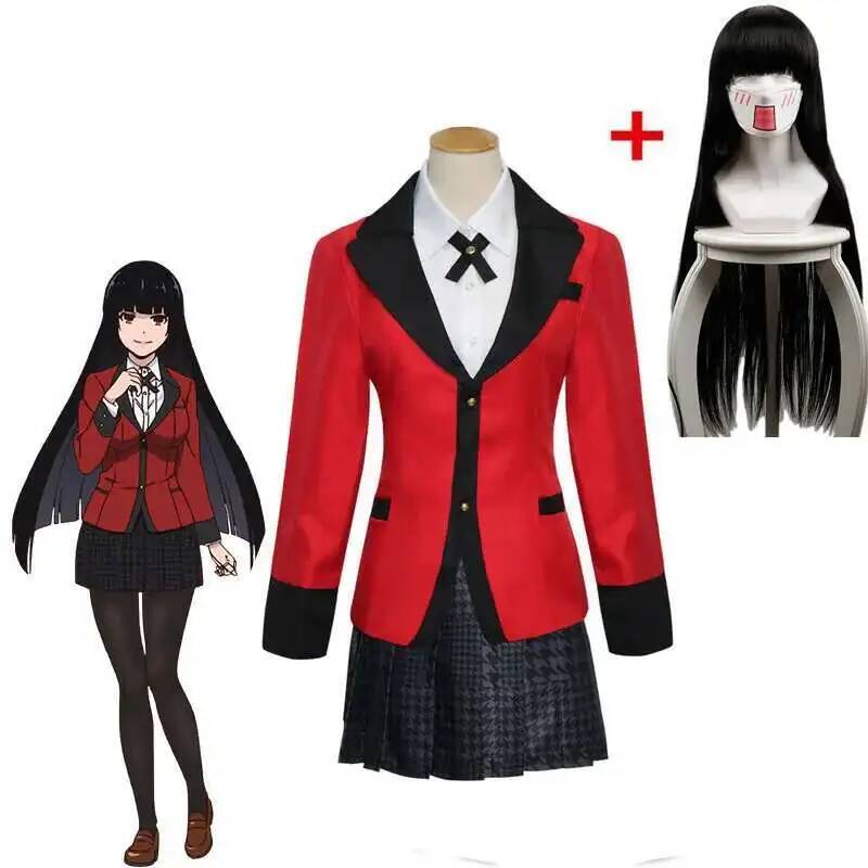 Anime Cosplay Kakegurui - Anime Kakegurui Yumeko Jabami 코스프레 의상