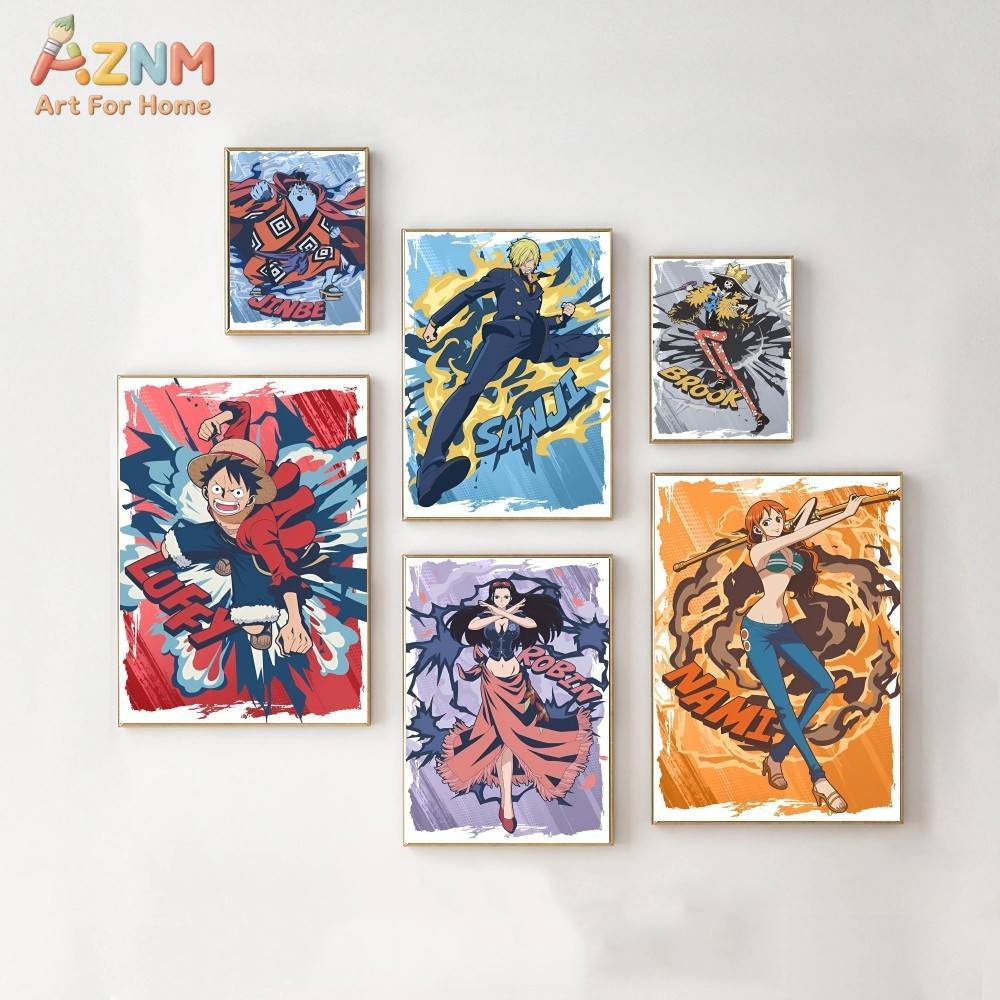 One Piece Straw Hat - AZNM 원피스 밀짚모자 승무원 그라피티 화려한