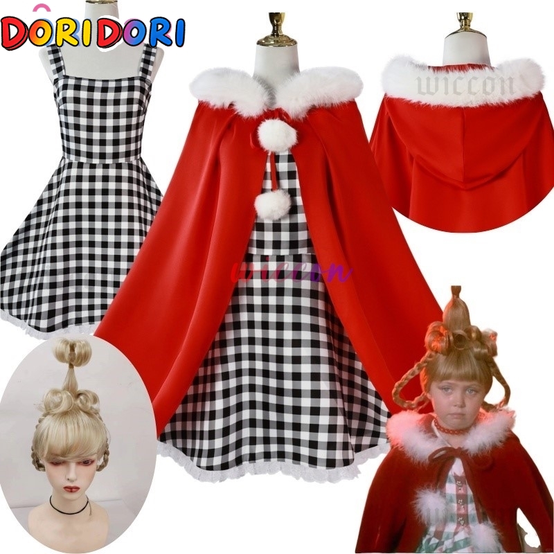 Kids Cosplay Anime - 애니메이션 신디 루 코스프레 의상 격자