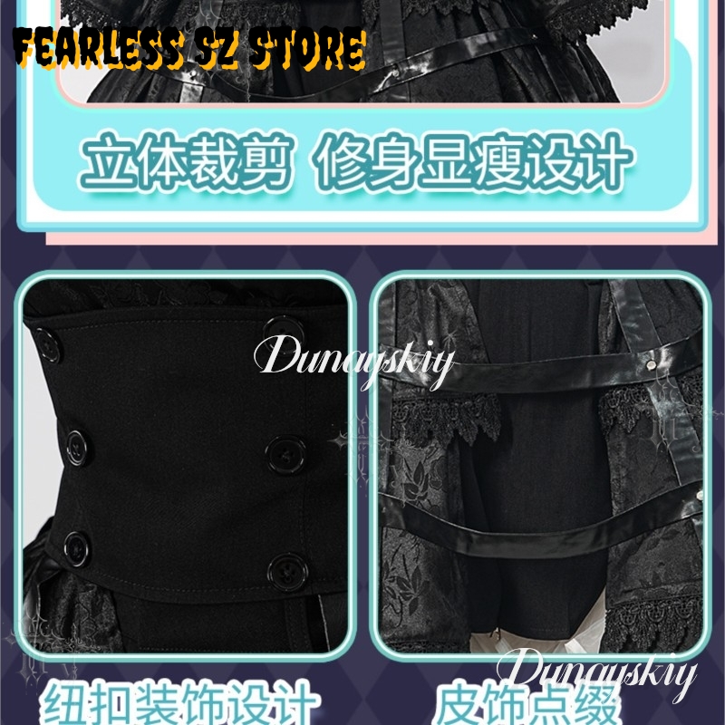 소녀 고딕 드레스 할로윈 카니발 뉴 블랙 로리타 시엘  - Anime Cosplay Black Girl 리뷰 및 가격