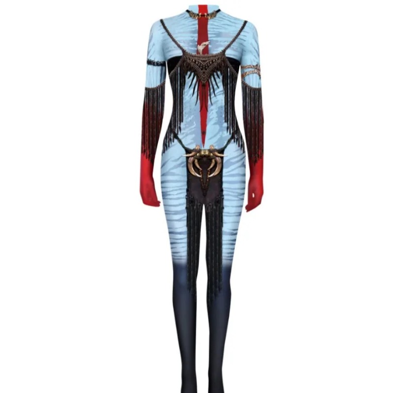 할로윈 코스프레 의상 영화 아바타 물의 길 긴팔 프린트 - Cosplay Avatar Anime 리뷰 및 가격