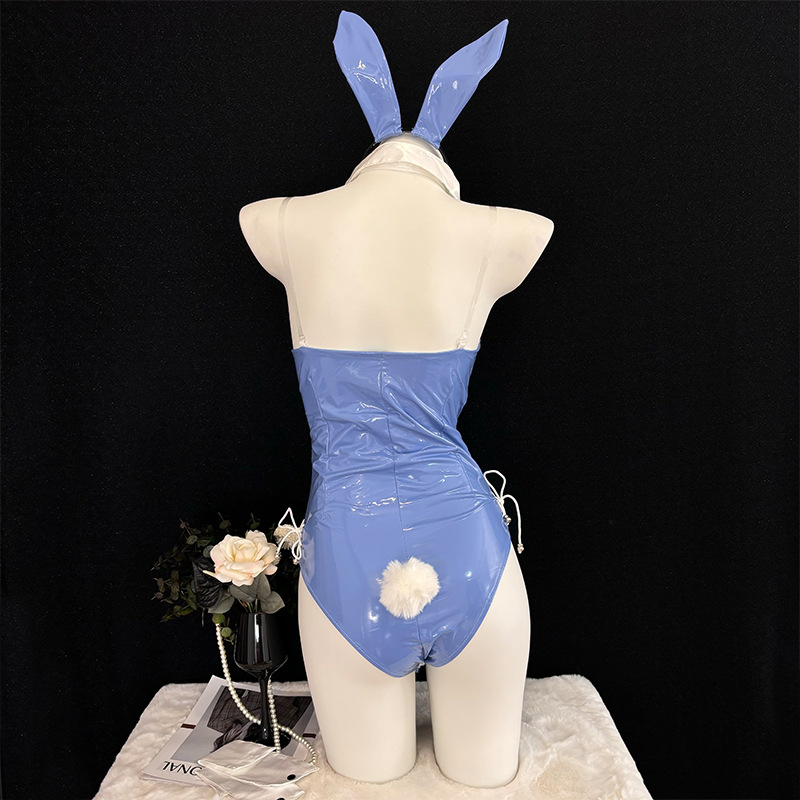 2026 트렌디 블루 코스프레 란제리 - 에나멜 가죽  - Anime Cosplay Girl Easy 리뷰 및 가격