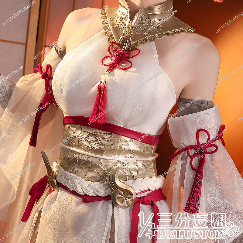 나라카: 블레이드포인트 코스프레 월넛 화이트 실크 오타 - Anime Cosplay Anime 리뷰 및 가격