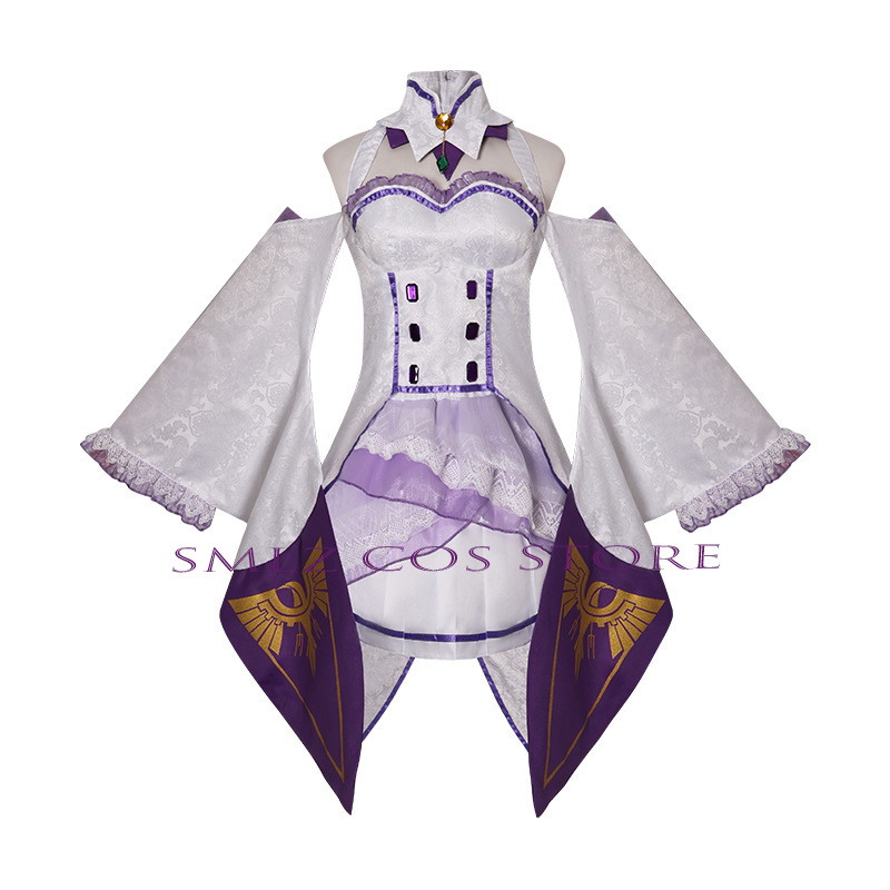 에밀리아 코스프레 애니메이션 Re Zero Kara H - Anime Cosplay Dress 리뷰 및 가격