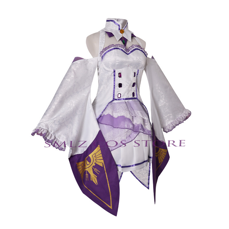 에밀리아 코스프레 애니메이션 Re Zero Kara H - Anime Cosplay Dress 리뷰 및 가격
