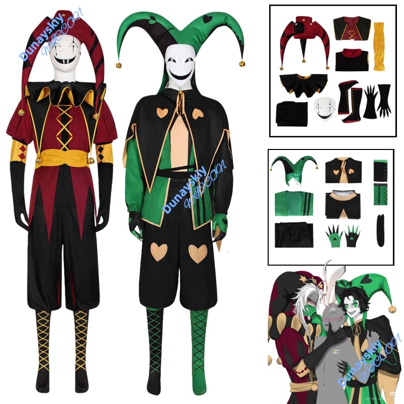 남성용 프릭 서커스 피에로 광대 코스프레 의상 호러 할 - Anime And Cosplay Expo 2025 리뷰 및 가격