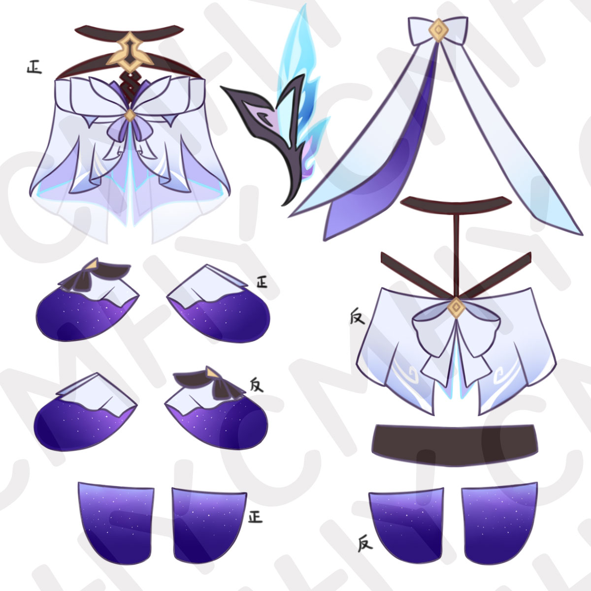 게임 원신 임팩트 스키르크 고양이 할로윈 봉제 인형 일 - Anime Cosplay Dress 리뷰 및 가격