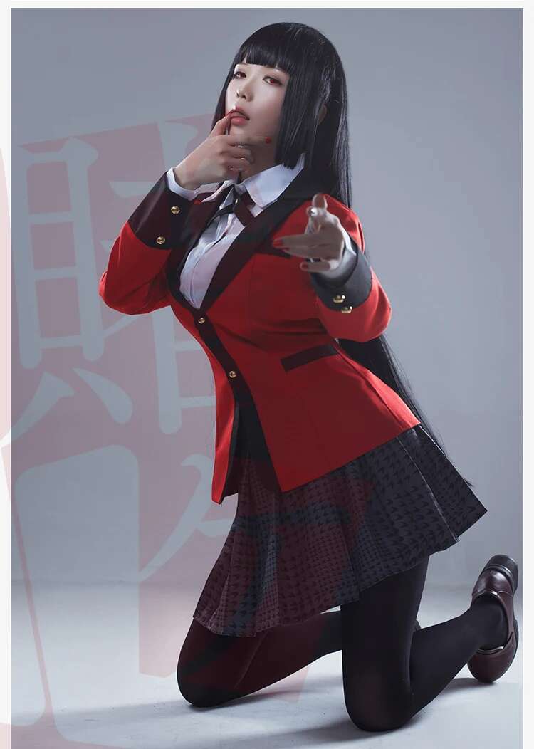 Anime Kakegurui Yumeko Jabami  - Anime Cosplay Kakegurui 리뷰 및 가격