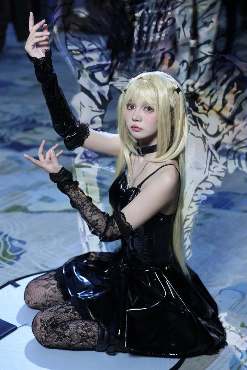 MisaMisa 애니메이션 코스프레 의상 데스 블랙 스 - Anime Cosplay Black Girl 리뷰 및 가격