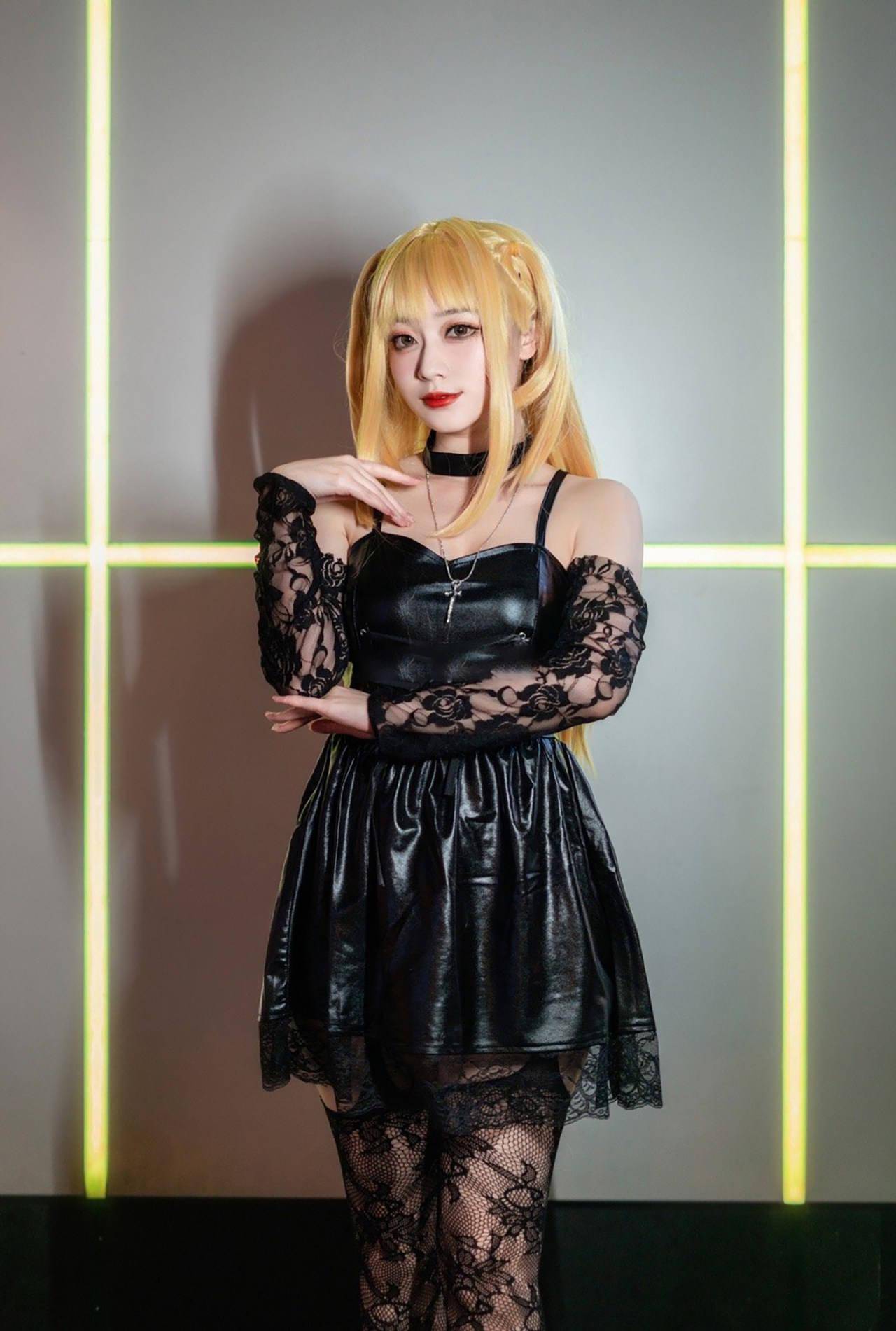 MisaMisa 애니메이션 코스프레 의상 데스 블랙 스 - Anime Cosplay Black Girl 리뷰 및 가격