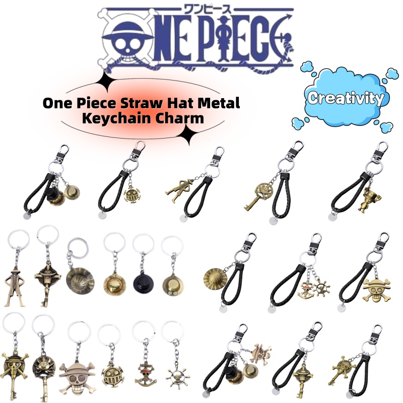 창의적인 원피스 만화 애니메이션 밀짚모자 금속 열쇠고리 - One Piece Straw Hat 리뷰 및 가격