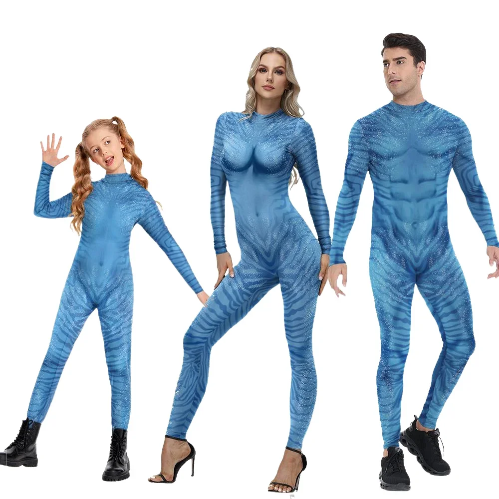 아바타 가족 매칭 의상 영화 아바타 코스프레 의상 3D - Cosplay Avatar Anime 리뷰 및 가격
