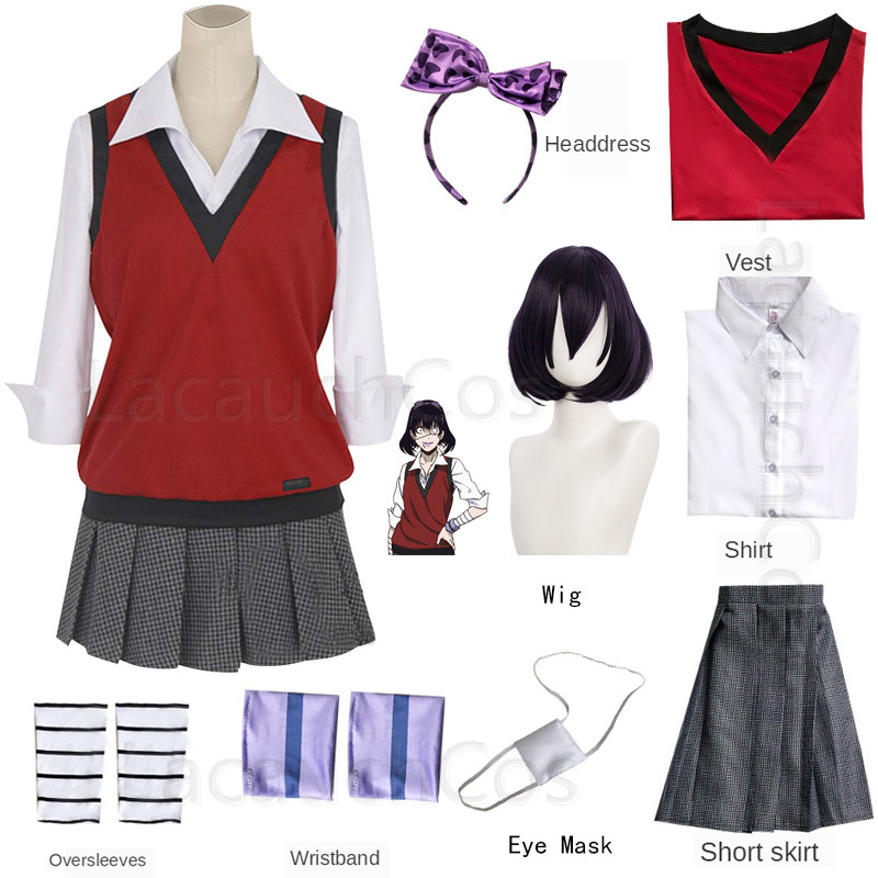 애니메이션 미친 흥분 Jabami Yumeko Cosp - Anime Cosplay Kakegurui 리뷰 및 가격