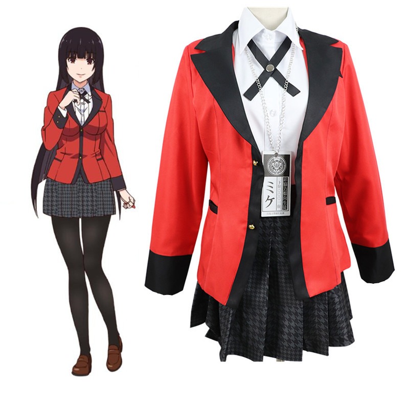 자바미 유메코 코스프레 의상 할로윈 유니폼 할로윈 코스 - Anime Cosplay Kakegurui 리뷰 및 가격