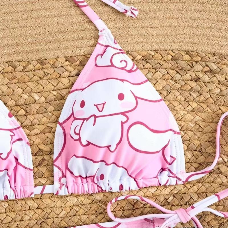 2Pcs 만화 Cinnamoroll 프린트 비키니 세트 - Cosplay Duo Anime 리뷰 및 가격